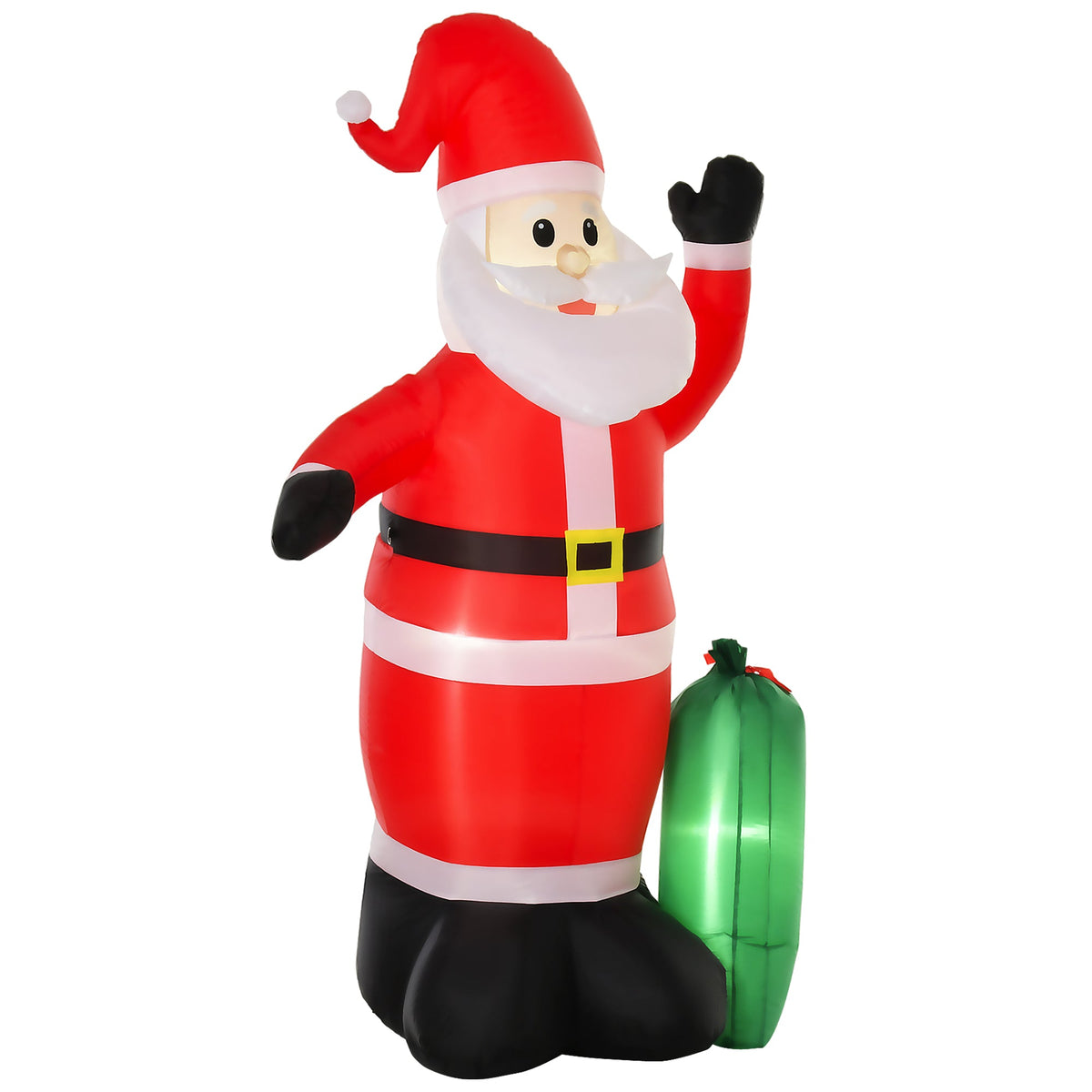 HOMCOM 7.5ft Inflatable Christmas Santa Claus with LED Air Blown Xmas D√É¬©cor Holiday Outdoor Yard Decoration