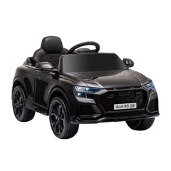 HOMCOM Audi RS Q8 Licensed Electric Car for Kids, 6V Kids' Electric Ride on with Remote Control, 7Ah Big Battery, Lights Bluetooth, Music USB MP3, for 3-5 Years Old, Black