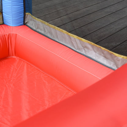 Outsunny Kids Bounce Castle Inflatable Trampoline Slide Pool Basket for Kids Age 3-10, 3 x 2.75 x 2.1m
