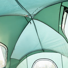 Outsunny 5-6 Man Dome Camping Tent - Dark Green