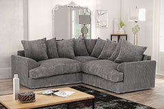 Mercury Ajo Corner Sofa - Black