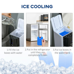 HOMCOM Portable Air Cooler, 3L Tank Evaporative Ice Cooling Tower Fan with 3 Modes, 3 Speeds, Remote, Timer, 60√Ç¬∞ Oscillating, Portable Swamp Cooler for Home Bedroom, White