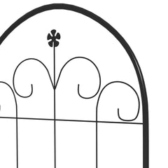 Outsunny Metal Trellis Set of 2, Garden Trellis for Climbing Plants Support Frames, Floral Design