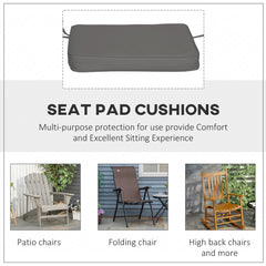 Outsunny Set of 6 Pcs Chair Cushion, 42Lx42Wx5T cm-Grey