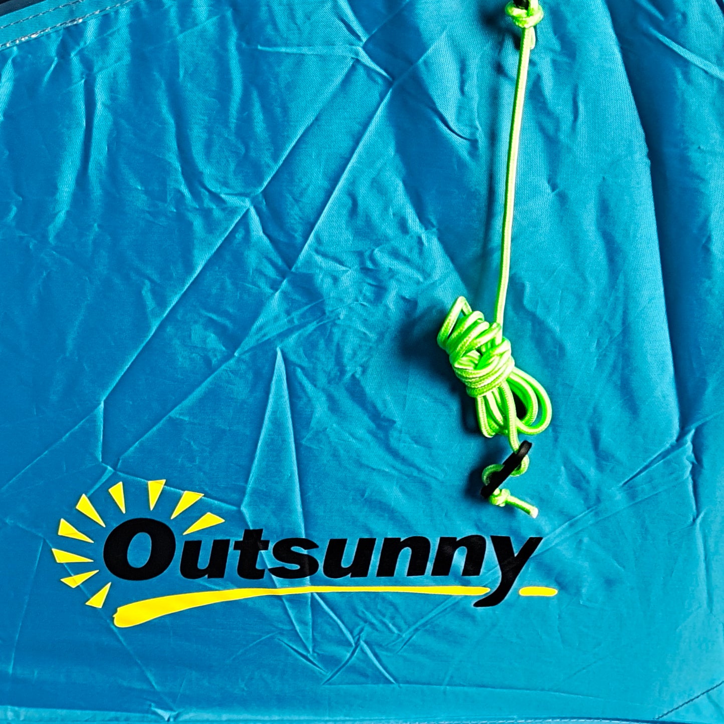 خيمة نفقية من Outsunny تتسع لـ 3-4 أشخاص، خيمة تخييم بغرفتين مع نوافذ، حقيبة حمل محمولة، للصيد والمشي لمسافات طويلة والرياضة والمهرجانات - أزرق