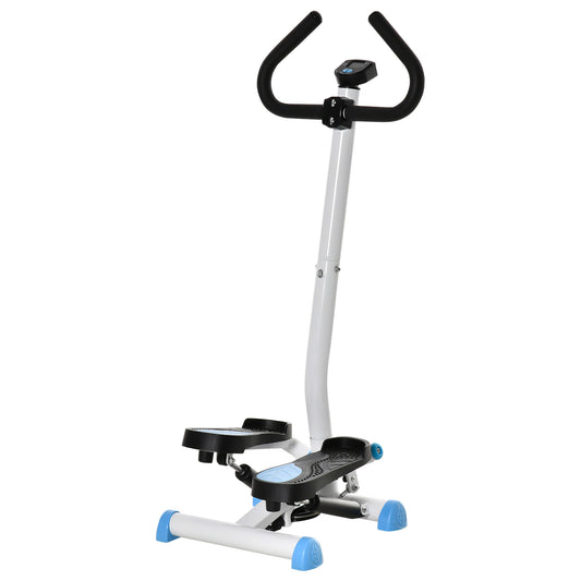 HOMCOM Twister Stepper, Step Machine with Adjustable Resistance, LCD Screen - Blue