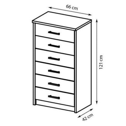 Cremona Chest of Drawers 66cm