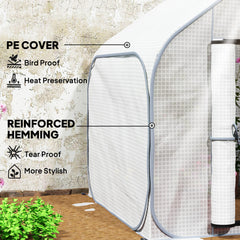 Outsunny 150 x 148cm Pop-Up Greenhouse - White