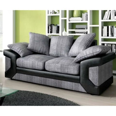 Swansea II Jumbo Cord Brown and Beige Corner Sofa - Right and Left Arm