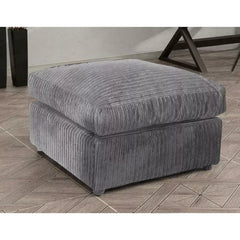 Swansea II Jumbo Cord Black and Grey Corner Sofa - Right and Left Arm