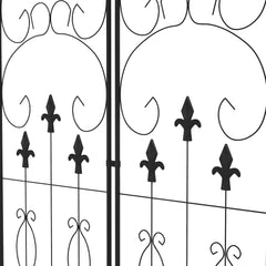 Outsunny Metal Trellis Set of 2, Garden Trellis for Climbing Plants Support Frames, Scrolls Design