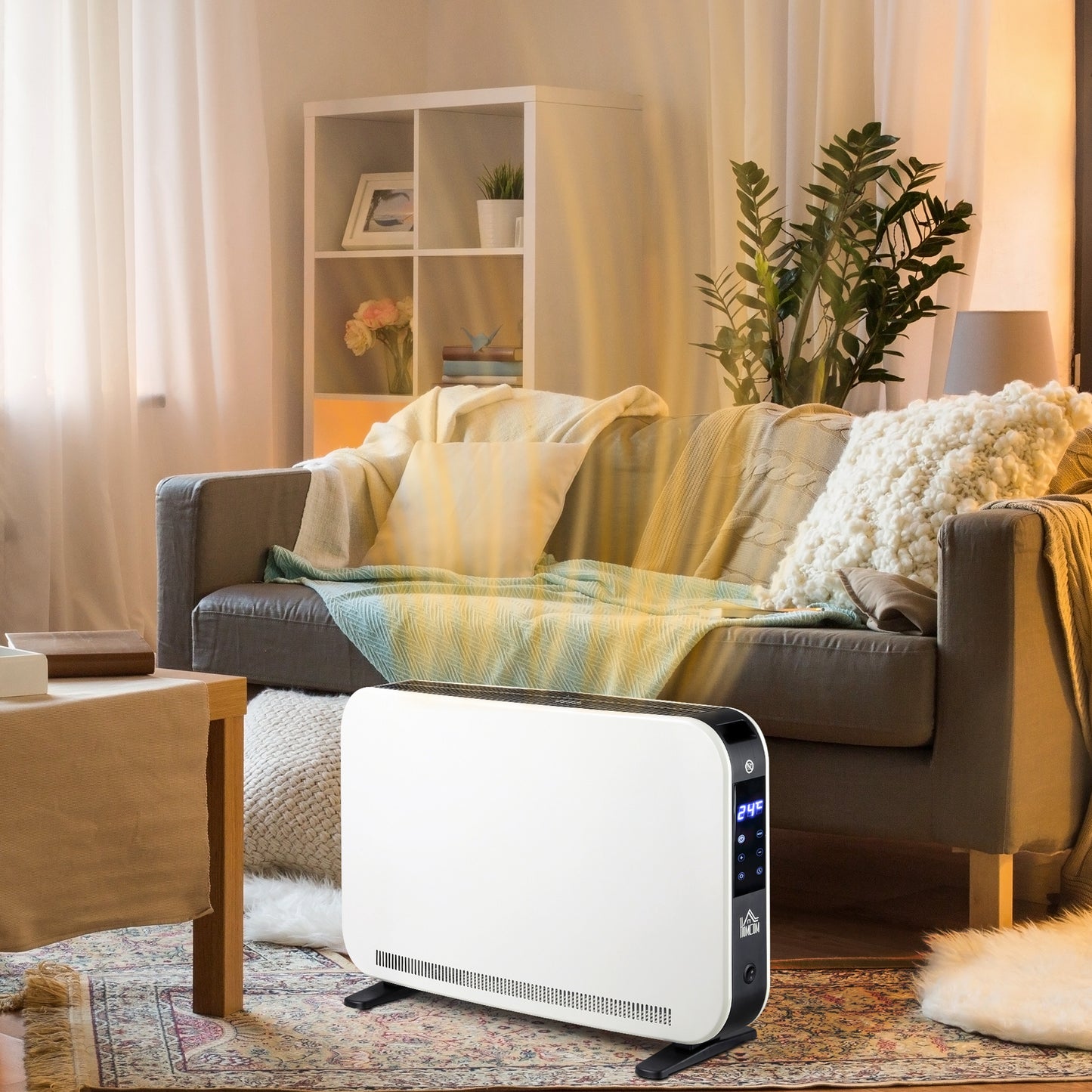 HOMCOM Three-Mode Modern Slimline Heater, 7-35√¢‚Äû∆í Temperature