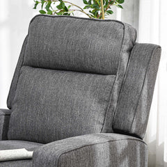 HOMCOM 150√Ç¬∞ Electric Reclining Chair, with USB port and Footrest - Charcoal Grey