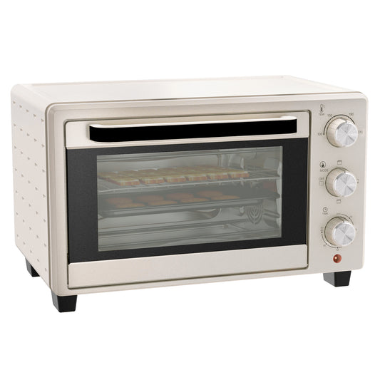 HOMCOM 21L Mini Countertop Oven, 100√Ç¬∞C-230√Ç¬∞C Adjustable Temp - White