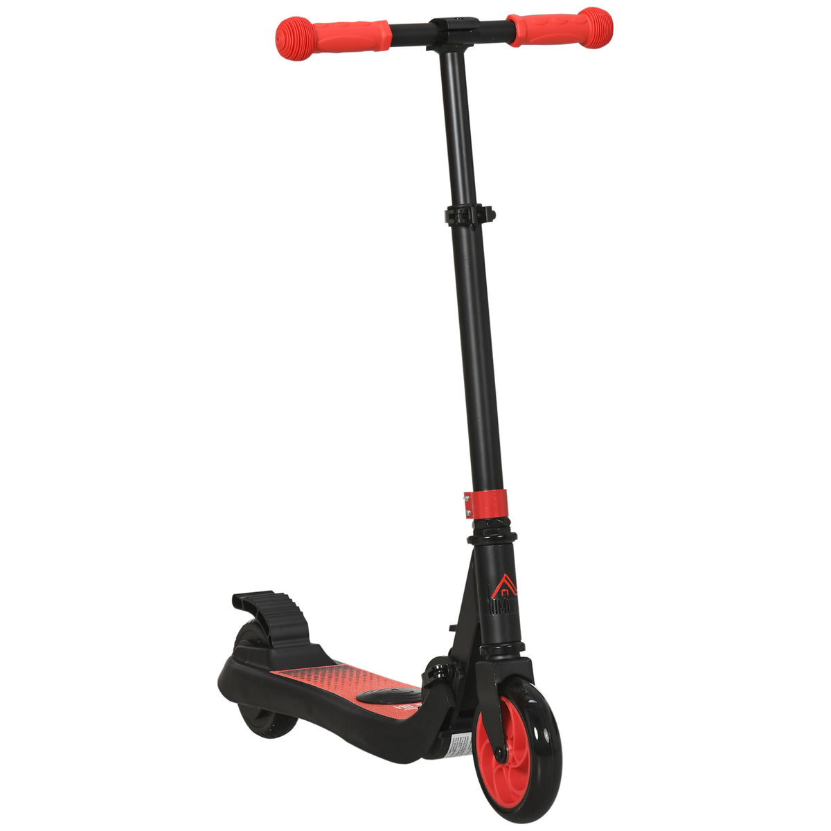 HOMCOM Folding Electric Scooter with Brake, for Ages 6+ Years, 8km/h Maximum Speed, Red