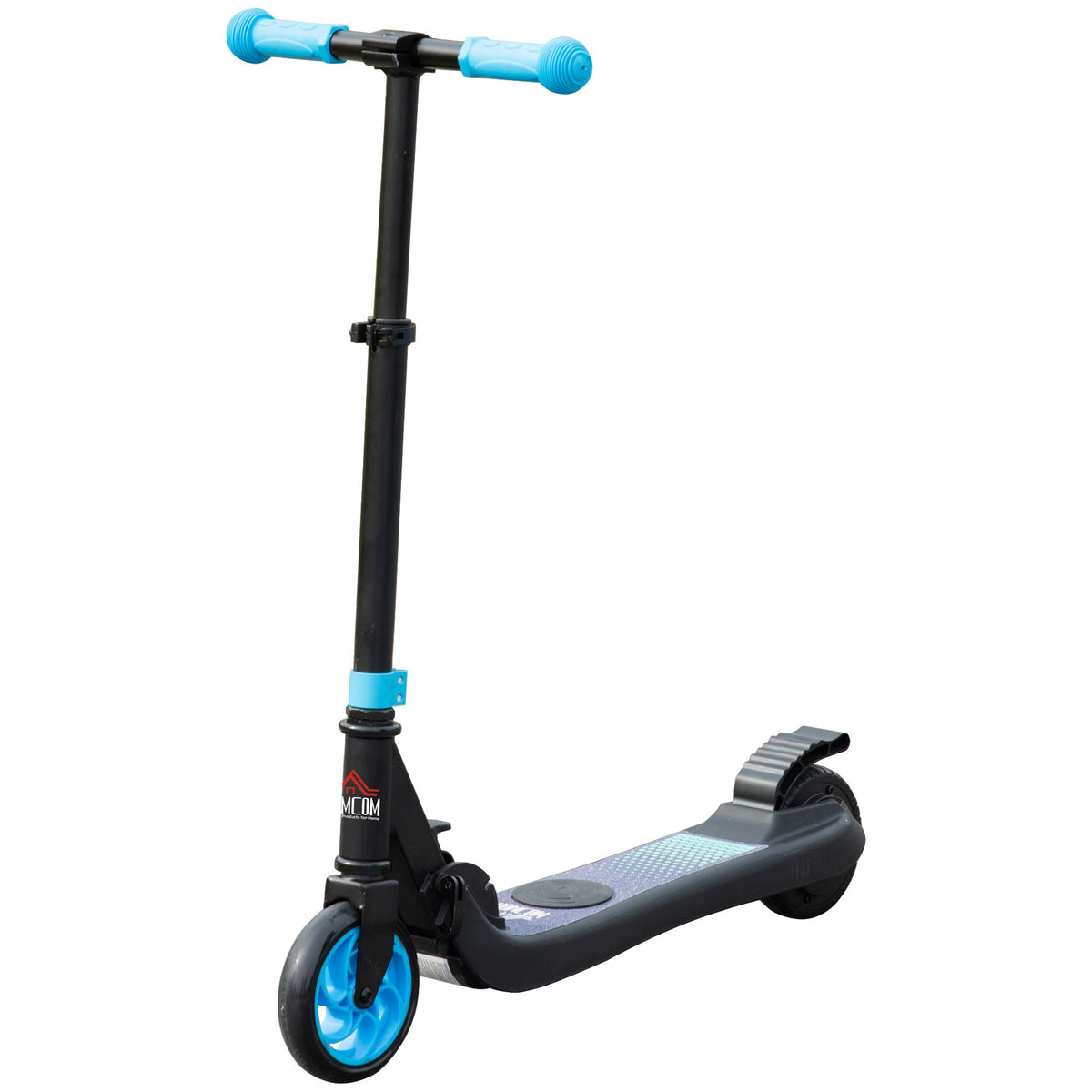 HOMCOM Folding Electric Scooter with Brake, for Ages 6+ Years, 8km/h Maximum Speed, Blue