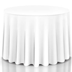 10 Pieces Round Washable Tablecloth for Wedding Dining Party-307 cm