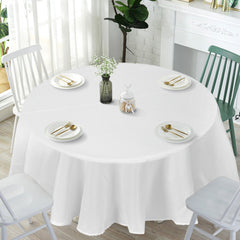 10 Pieces Round Washable Tablecloth for Wedding Dining Party-307 cm