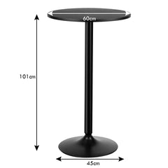 Modern Bar Table with Round Top for Living Room, Restaurant and Bistro