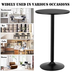 Modern Bar Table with Round Top for Living Room, Restaurant and Bistro