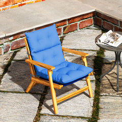 Outsunny 115 x 56cm Rocking Chair Padded Seat Cushion - Blue