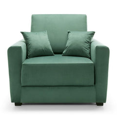 Bristol Velvet Single Sofa bed - Green