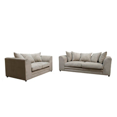 Casper 3+2 Seater Sofa Set Grey, Beige