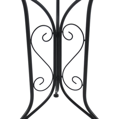 Outsunny 3 PCs Garden Mosaic Bistro Set Outdoor Patio 2 Folding Chairs & 1 Round Table Outdoor Furniture Vintage