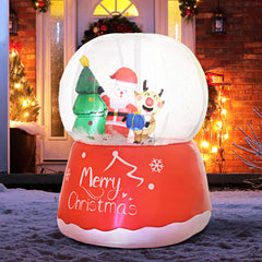 Outsunny 5.5ft Inflatable Snow Globe Christmas Decoration