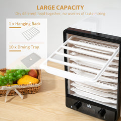 HOMCOM 11-Tray Food Dehydrator, 40-70√¢‚Äû∆í Temperature and Timer