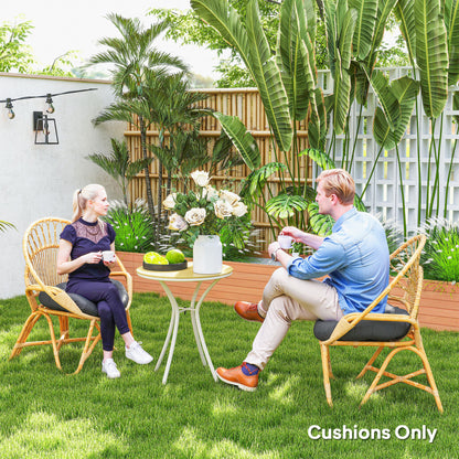 Outsunny Set of Two â60cm Outdoor Cushions - Dark Grey