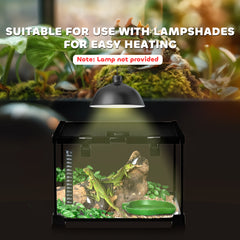 PawHut Glass Reptile Terrarium Insect Breeding Tank Vivarium Habitats with Thermometer for Lizards, Horned Frogs, Snakes, Spiders - Small 30 x 30 x 20cm