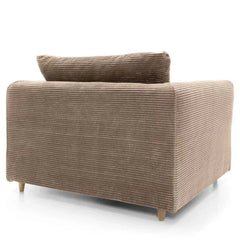 Jasmine Jumbo Cord Armchair - Brown