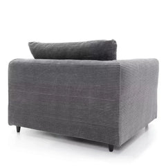 Jasmine Jumbo Cord Armchair - Grey