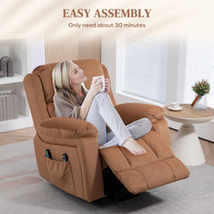 HOMCOM Eight Massage Point Electric Reclining Lift Chair, with Remote - Brown