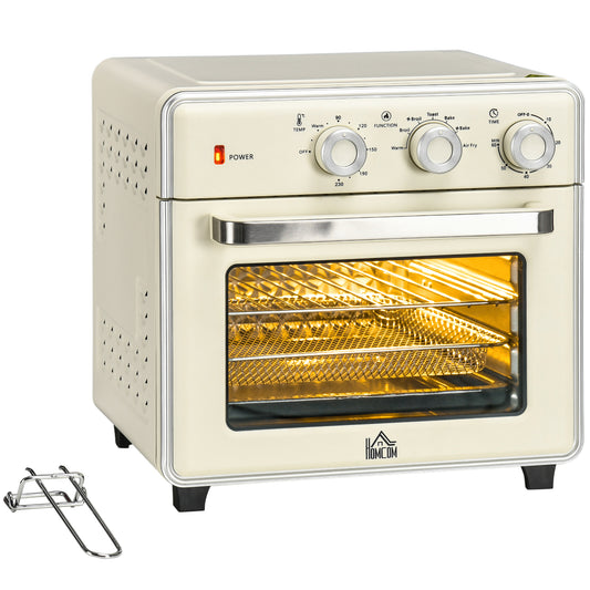 HOMCOM 20L 90-230√¢‚Äû∆í Mini Electric Oven - Cream