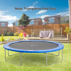 HOMCOM 12ft Trampoline Pad â366cm Trampoline Accessories Surround Pad Thick Foam Pads Padding Replacement Spare- Blue