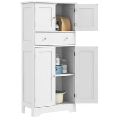 HOMCOM Multi-Storage Freestanding Kitchen Cabinet - White