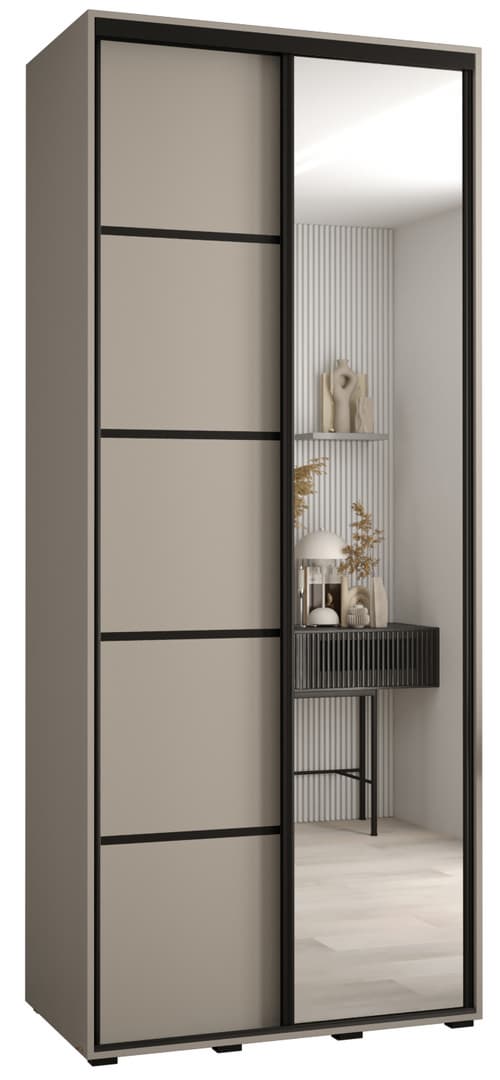 Dakota V Sliding Door Wardrobe 110cm