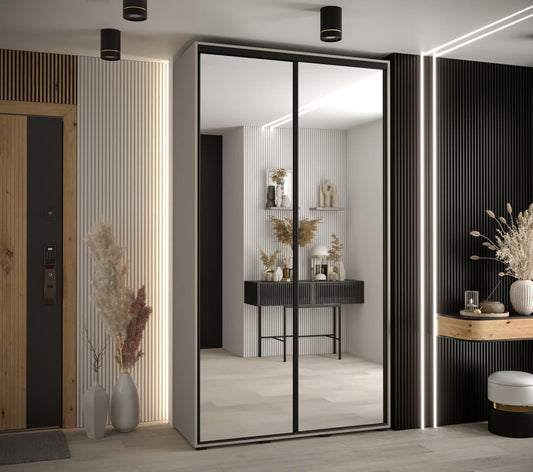 Dakota II Sliding Door Wardrobe 130cm