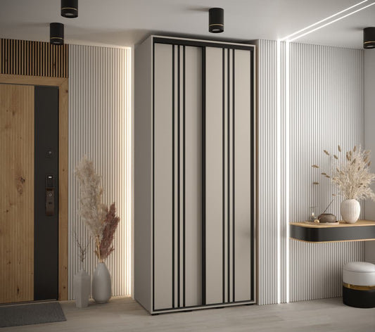 Dakota VI Sliding Door Wardrobe 100cm