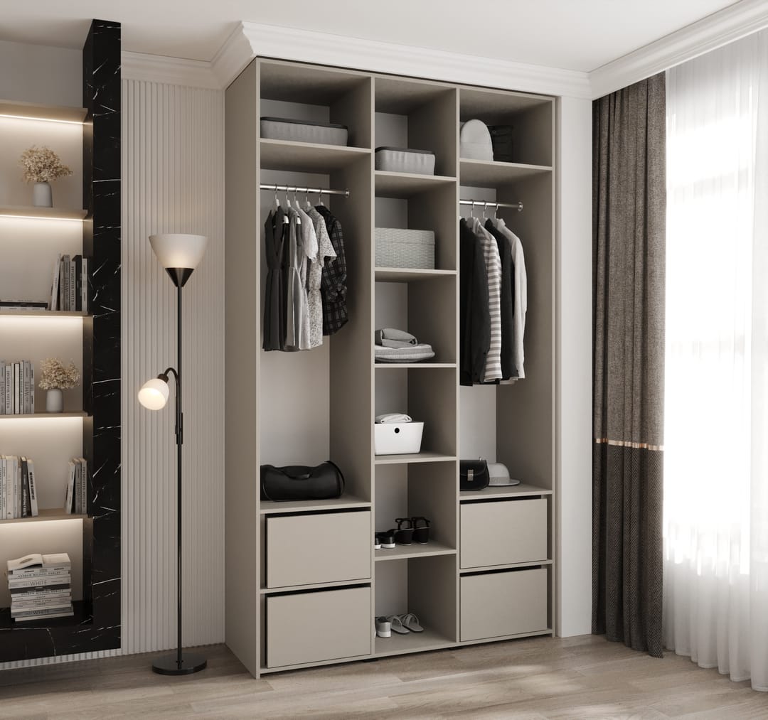 Como II Hinged Door Wardrobe 140cm