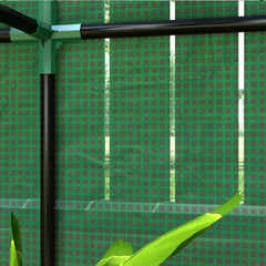 Outsunny 40 x 100cm Three Shelf Steel Frame Greenhouse - Green