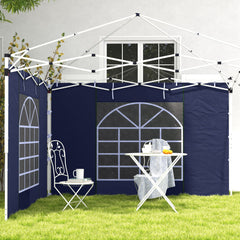 Outsunny Set of Two 195 x 295cm Replacement Gazebo Side Walls - Blue