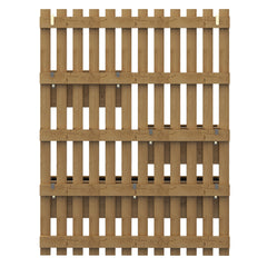 Outsunny Wall-mounted Wooden Garden Planters with Trellis, Drainage Holes and 3 Planter Boxes for Patio, Carbonised