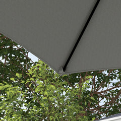 Outsunny 2.5M Garden Cantilever Parasol, Offset Roma Patio Umbrella Hanging Sun Shade Canopy Shelter with 360√Ç¬∞ Rotation and Cross Base, Light Grey