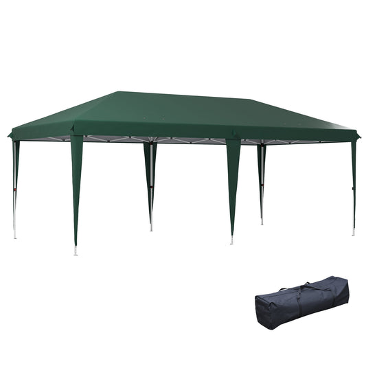 Outsunny 6 x 3 m Pop-Up Steel Frame Gazebo - Green