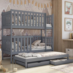 Emily Bunk Bed with Trundle and Storage