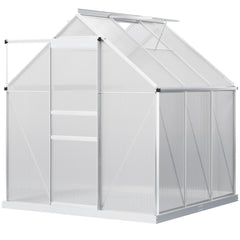 Outsunny 190 x 190cm Walk-In Polycarbonate Greenhouse