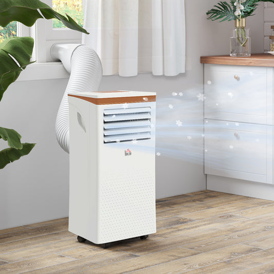 HOMCOM 9000 BTU Air Conditioning Unit, 3-in-1 Portable Air Conditioner, Dehumidifier, Cooling Fan with Remote, LED Display, 2 Speeds, 24H Timer, Window Venting Kit, 28m√Ç¬≤